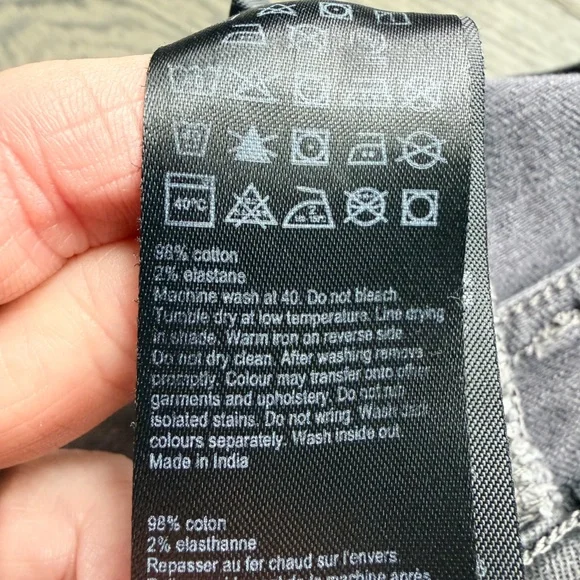 AllSaints Cigarette Jean in Black Wash Size 30 - Picture 5 of 7